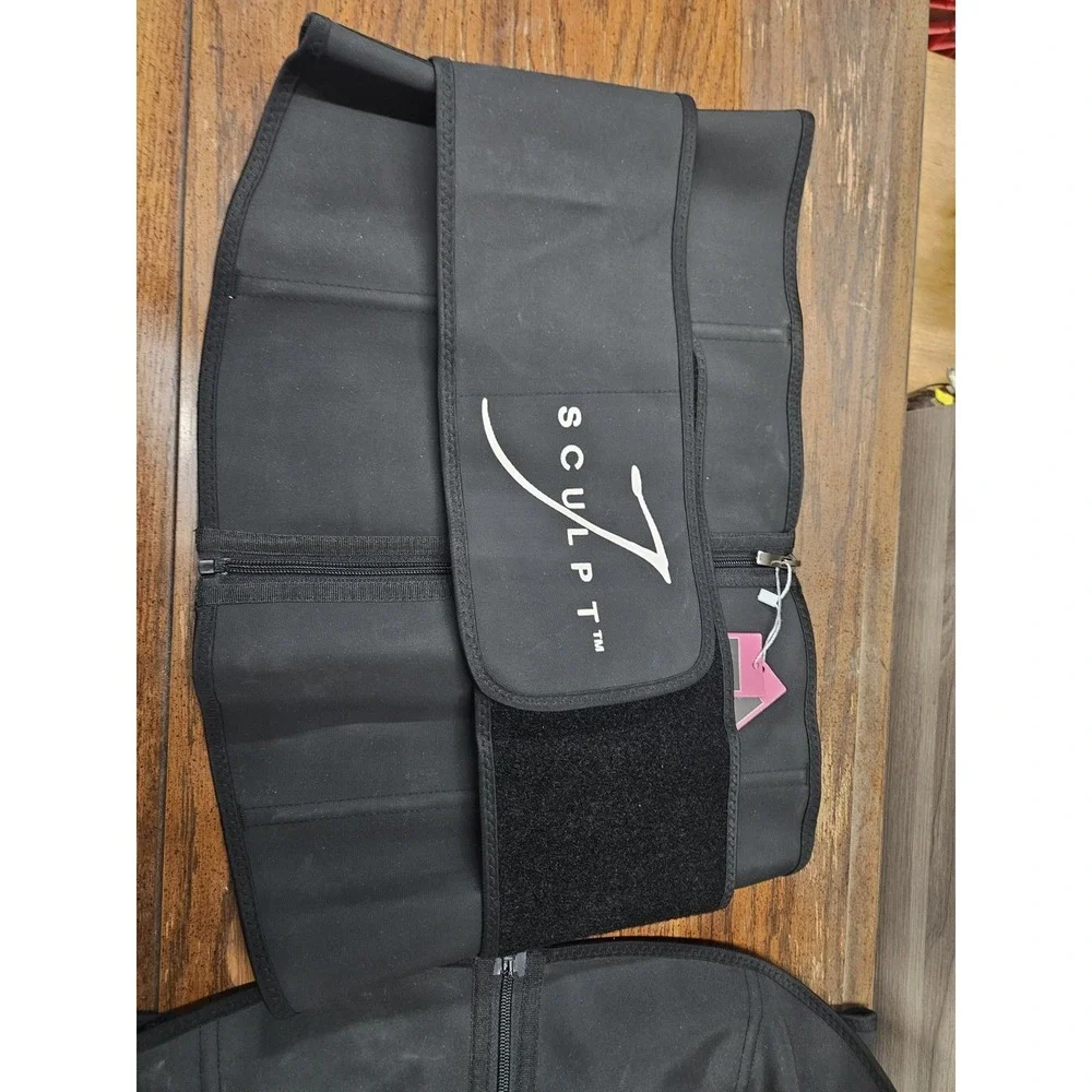 NWT J Sculpt Waist Trainer Shapewear Black 6XL‎ Plus Size Zipper Adjustable Belt